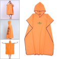 thumbnail image 4 of S SERENABLE Surf Poncho Changing Robe, Adult Fast Dry Microfiber Wetsuit Changing Towel, Lightweight Hooded Rope for Surfing Beach Swim Water Sports Orange, 4 of 9