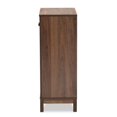 thumbnail image 4 of Baxton Studio Nissa Walnut Brown Finished Wood 2-Door Shoe Storage Cabinet, 4 of 10