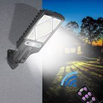 Ratfeit Bright Solar Outdoor Lights, Solar Powered Street Motion Sensor Lights, LED Security Waterproof Lights with 3 Lighting Modes for Porch Garden Deck Fence Patio Path