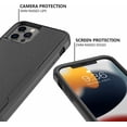thumbnail image 2 of iPhone 14 Pro Max Case Shockproof Dust/Drop Proof 3-Layer Full Body Protection Rugged Heavy Duty Durable Cover Case for Apple iPhone 14 Pro Max 6.7-inch, 2 of 5
