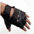 thumbnail image 1 of Fingerless Leather Gloves with Wrist Strap - Small, 1 of 1