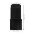 thumbnail image 2 of 2 Pcs Embouts de Tige Télescopique Tête de Balai Balai Vadrouille Extension Adaptateur Réutilisable Embout de Poignée Fileté Français Remplacement Accessoires de Poteau en Métal, 2 of 9