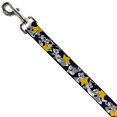 thumbnail image 2 of Dog Leash Bugs Bunny Poses Stars Navy 6 Feet Long 0.5 Inch Wide, 2 of 3