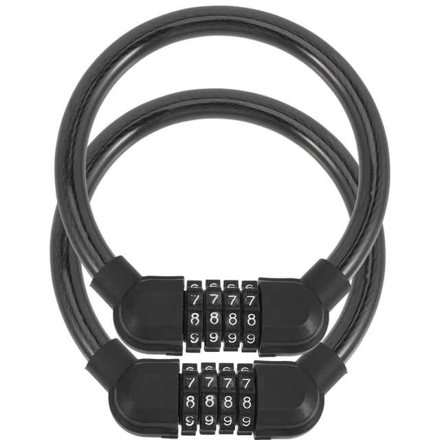 2Pcs Wear-resistant Bike Locks Convenient Motorcycle Locks Professional Cable Locks Cycle Accessory