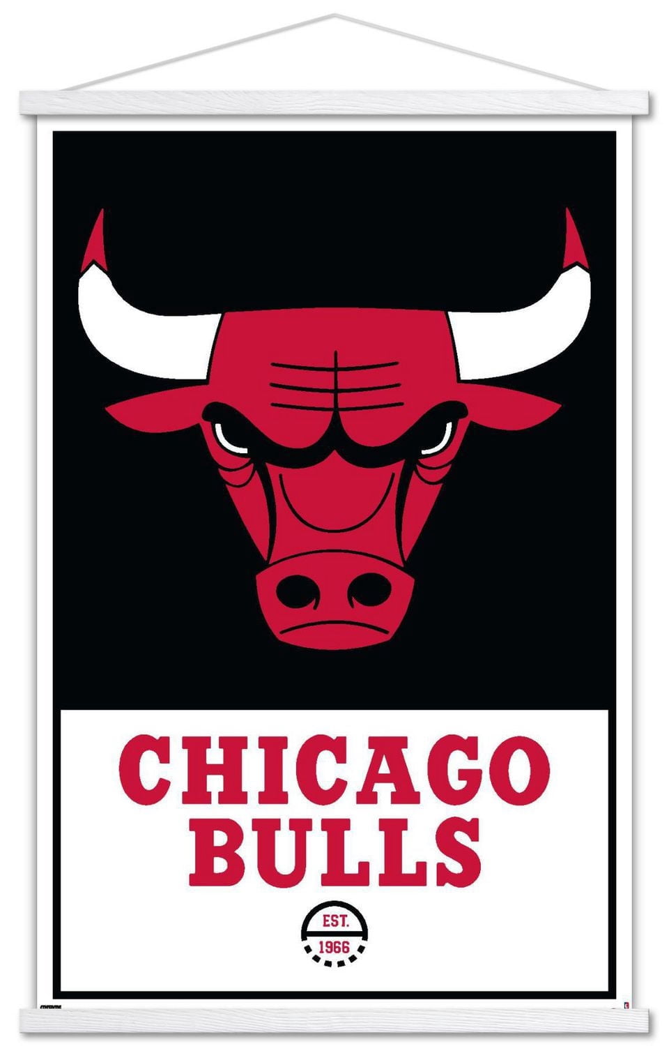 NBA Chicago Bulls - Logo 21 Wall Poster, 22.375" x 34" Framed
