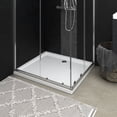 thumbnail image 1 of vidaXL Plateau de Base de Douche Rectangulaire en ABS Blanc 80x90 cm, 1 of 4