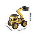 thumbnail image 3 of Dvkptbk Metal DIY Vehicle Children's Nut Disassembly Toy Metal Assembly Engineering Car Toy Creatives Model Building Blocks Children's Excavator Gift Bulldozer Education, 3 of 6