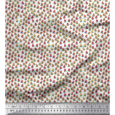 Soimoi Rayon Fabric Sailboat Shirting Print Fabric by The Yard 56 Inch Wide