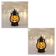 thumbnail image 3 of QualitChoice Pumpkin Skull LED Pony Lantern Halloween Decoration Prop Creative Holiday Bar Party Light LED Oil Lamp Prop Dropshipping No.03 2Set, 3 of 6