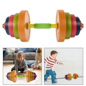 EXHUMKY Lightweight Plastic Dumbbell Adjustable for Exercise with Comfortable Grip and Multi Colors