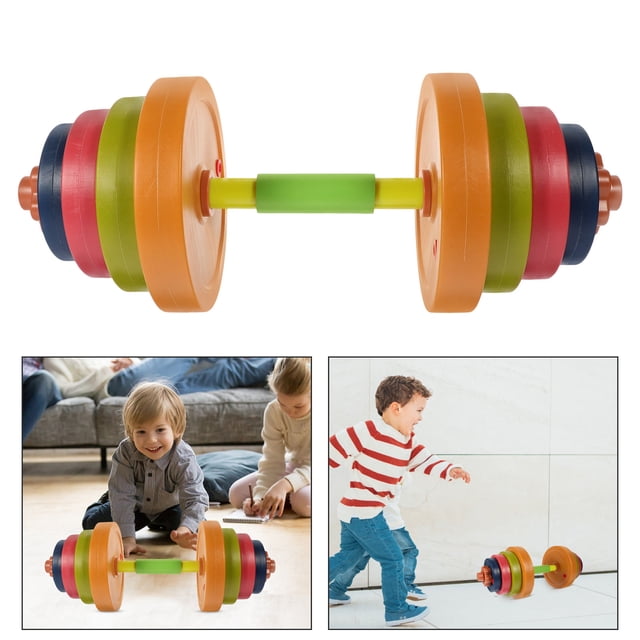 EXHUMKY Lightweight Plastic Dumbbell Adjustable for Exercise with Comfortable Grip and Multi Colors