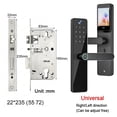 thumbnail image 2 of IP66 Waterproof Wifi Smart Door Lock Electronic Digital Lock With Keypad For Front Door For Door Thickness 35-100mm ,Corrosion-Resistant, 2 of 5