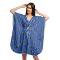 thumbnail image 1 of Moomaya Robe Courte de Caftan de Plage, Robe de Couverture Imprimée, Kaftan pour Femmes, Tenue de Plage, Couverture, 1 of 4