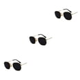 thumbnail image 2 of Redempat Fashionable Polarized Lens Small Frame Sun Glasses For Trendy Style gold black gray C2 3Set, 2 of 6