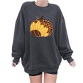 thumbnail image 1 of Nouveaux Hauts pour Femmes 2023 Mode Imprimé Col Rond Chandail Manches Longues Blouse Confortable Chandail en Molleton Coupe Décontractée Chandail en Molleton Oversize pour Femmes, 1 of 6