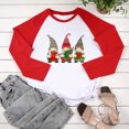 thumbnail image 4 of RKSTN Sweat-Shirt de Noël pour Femmes Patchwork Col Rond Imprimé Père Noël Manches Longues Confortable Blouse Régulière, 4 of 5