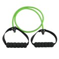 thumbnail image 2 of TISHITA Strength Training Elastic Resistance Band Pilates Tube Rope Muscle Arm Legs Cord - Strengthen Core, Build Muscle, Lose Weight, Enhance Flexibility, T - Green, 2 of 6