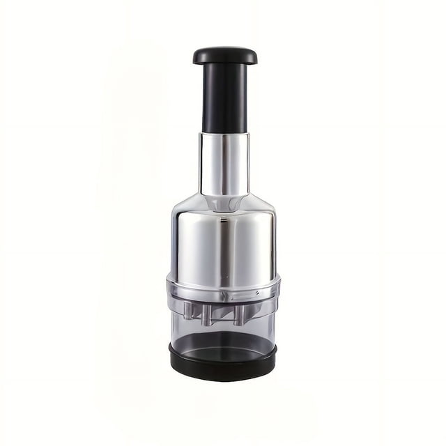 MesaSe Manual Garlic Crusher and Food Chopper Portable Mini Non-Electric Stainless Steel Handheld Vegetable and Onion Chopper Garlic Grinder Garlic Masher for RV Kitchen Camping