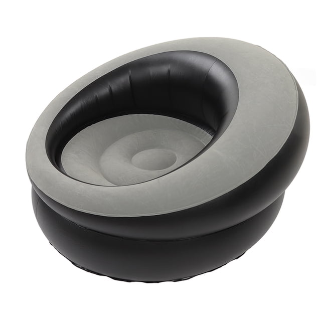 Inflatable Couch, PVC Fast Inflation Eco Friendly Inflatable Sofa Chair For Living Room Red,Grey