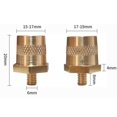 thumbnail image 2 of Lefu Battery Pole Terminals Brass Battery Pole Positive Negative M6 Male M8 Female, 2 of 5