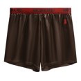 thumbnail image 3 of Mens Underwear Home Wear Relaxed Color Block Boxers Shorts Daily Comfort Underwear Brown L, 3 of 3