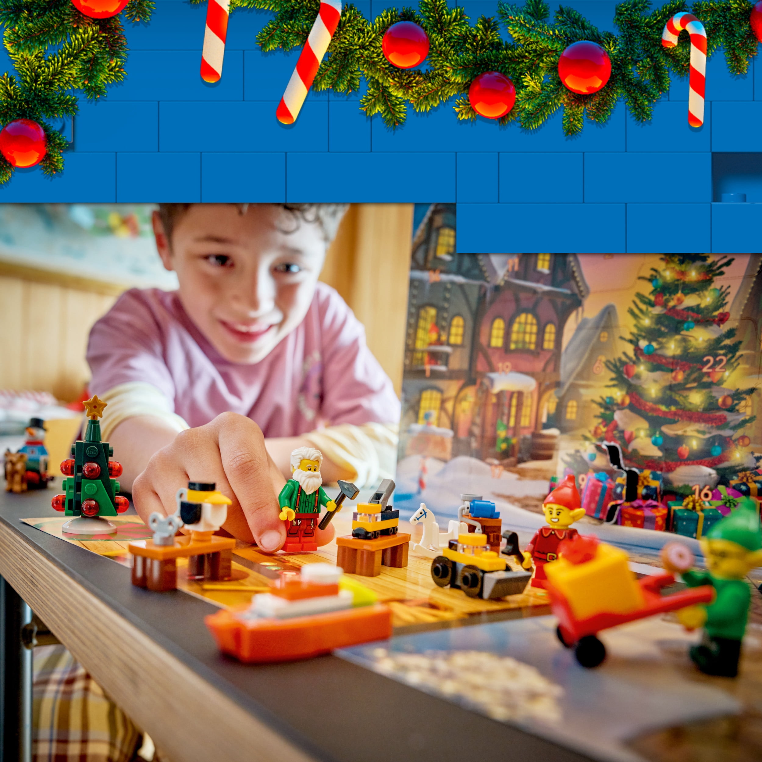 LEGO City Advent Calendar 2026 - Christmas Advent Calendar for Kids, Ages 5+ - Holiday Family Activity - With Santa, Mrs. Clause, 3 Elves & Snowman Minifigures - 60510