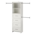 thumbnail image 4 of Systembuild Evolution Nevaeh Ridge 4 Drawer Closet Storage, White, 4 of 9