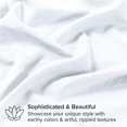 thumbnail image 3 of Bare Home Housse de Couette Sablée - Ultra Douce - Premium 1800 Collection - Ensemble 3 Pcs - Très Grand, Blanc, 3 of 8