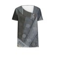 thumbnail image 4 of Womens V-Neck Fashion Casual Short-Sleeved Spring and Summer Top, 4 of 5