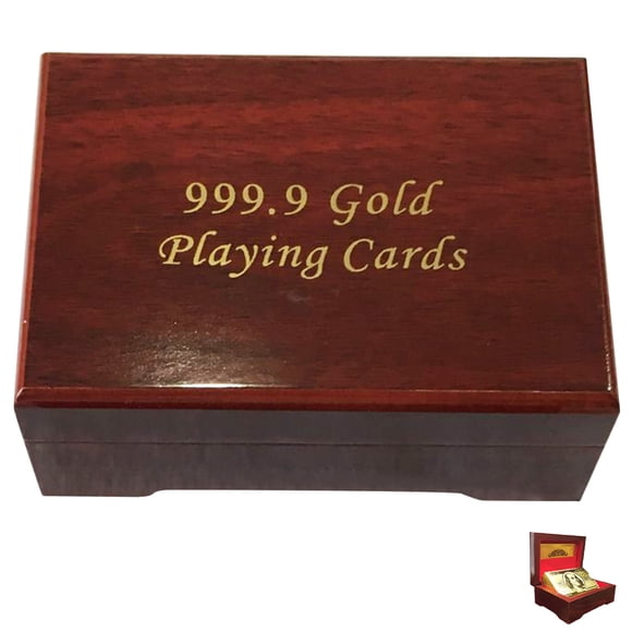 Milisten Poker Storage Case Wooden Card Storage Case Wooden Poker Container Trinket Box