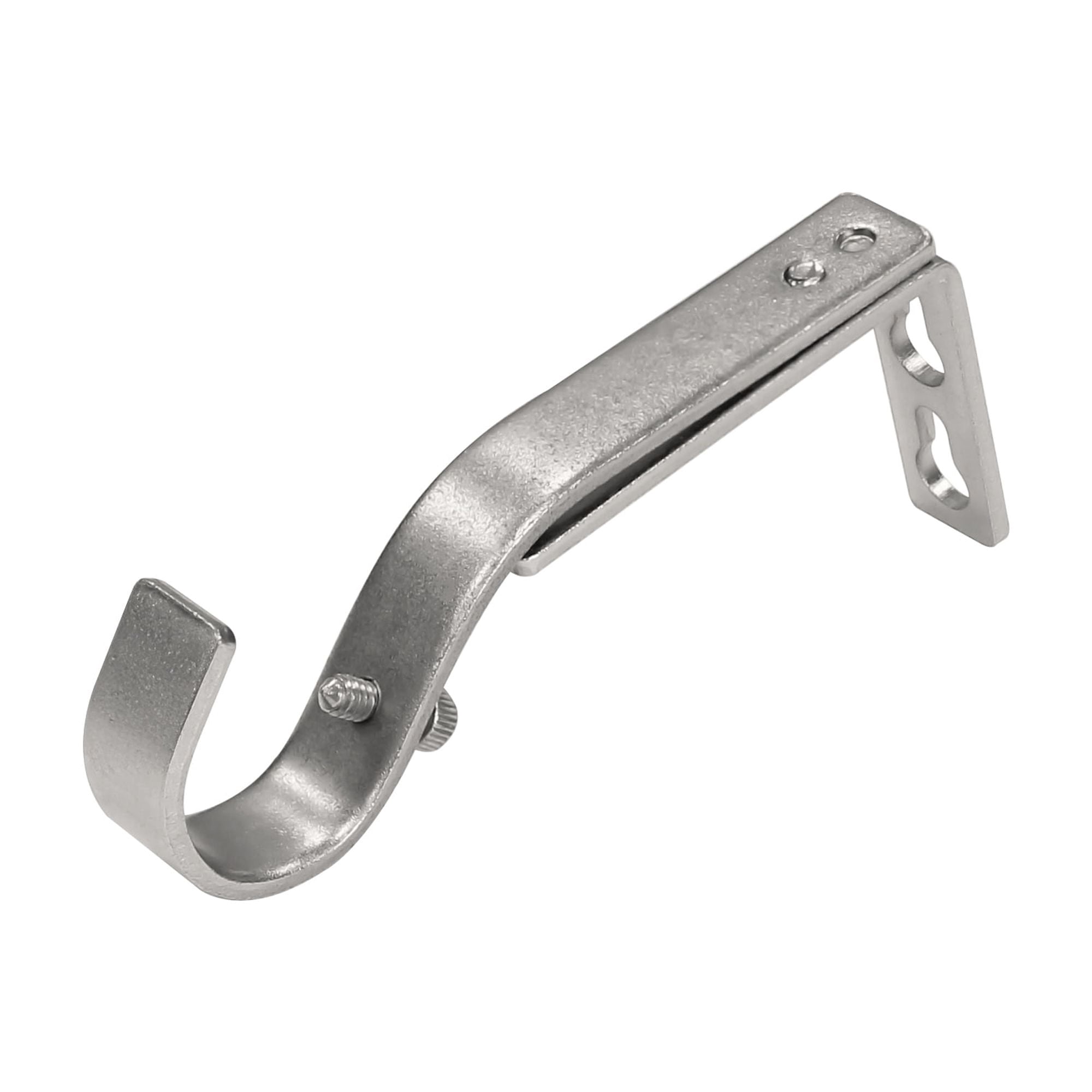 Ensemble de supports de tringle à rideaux simple réglables Nickel brossé 2,2 cm à 2,5 cm Mainstays (paquet de 2)