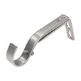 thumbnail image 1 of Mainstays 7/8”-1" Brushed Nickel Adjustable Single Curtain Rod Bracket Set (2 Pack), 1 of 4