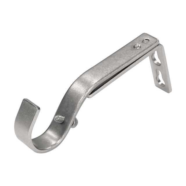 Mainstays 7/8”-1" Brushed Nickel Adjustable Single Curtain Rod Bracket Set (2 Pack)