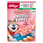 Kellogg's Frosted Flakes® Strawberry Milkshake Flavour Cereal
