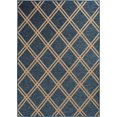 thumbnail image 1 of Smithleighs Cobalt Blue and Tan Woven Area Rug, 1 of 7