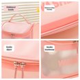 thumbnail image 4 of EGNMCR Translucent Waterproof Cosmetic Bag, Cosmetic Bag Set Frosted Translucent PVC With Zipper Handle Portable Travel Bag, Hangable And Handy Cosmetic Bag,, 4 of 8