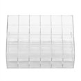 thumbnail image 2 of Dekaim Lipstick Stand, Transparent 24 Grids Lipstick Holder Organizer Display Stand Nail Polish Makeup Storage Box, 2 of 7