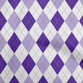thumbnail image 1 of oneOone Cotton Flex Dark Purple Fabric Check Argyle Sewing Craft Projects Fabric Prints By Yard 40 Inch Wide, 1 of 4