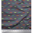thumbnail image 1 of Soimoi Moss Georgette Fabric Aztec Small Decor Fabric Printed Yard 42 Inch Wide, 1 of 3