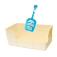thumbnail image 4 of Milaget Rabbit Litter for Cage Bedpan Ferret Guinea Pig Potty Tray Corner Litter Pan White, 4 of 9