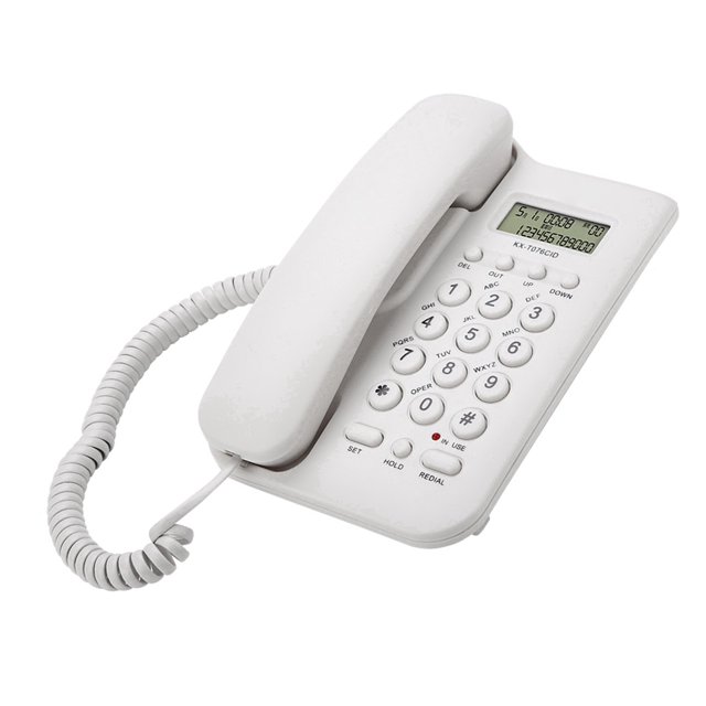 Wired Desktop Wall Phone KX-T076 Home Telephone, Telephone, for Office Environmental