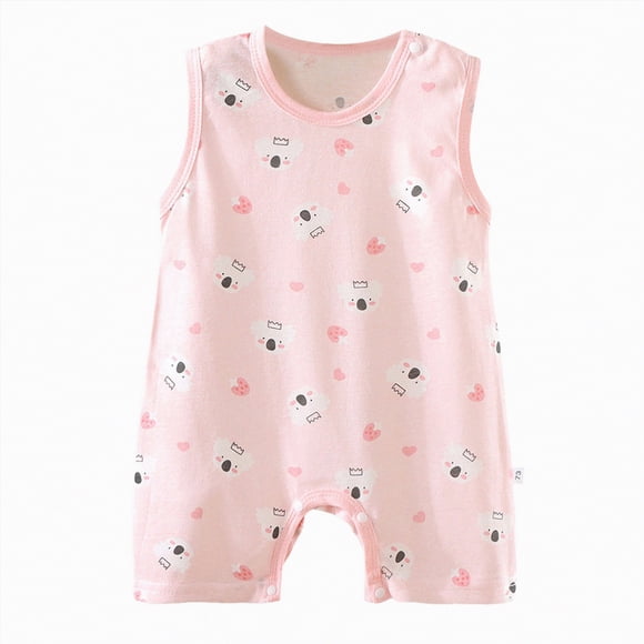 Gubotare Baby Clothes Boy Newborn Baby Boys Girls Bamboo Pajamas Short Sleeve Romper Jumpsuit Sleep and Play 0 3 6 9 12 18 24 Months (Pink,18-24 Months)