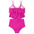 thumbnail image 4 of HAWEE Womens Tankini Swimsuits High Waisted Bathing Suits Tummy Control Ruffled Top Swimwear Two Piece Swimming Suits, 4 of 4