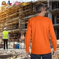 thumbnail image 5 of Radyan Hi Visibility Men's Long Sleeve Safety Shirts - 10 Pack, 100% Polyester, Size: Adult, 5 of 5