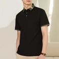 thumbnail image 2 of Sentmoon Casual Outfits for Mens Plus Size Loose Turndown Collar Short Sleeve Breathable Men Shirt Button up Solid Color Summer Tops Mens Delightful for Boating S, 2 of 6