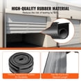 thumbnail image 3 of KFFKFF Bottom Seals for Garage Doors, Rubber Material, U Shape and O Ring Design, All-Weather Garage Door Weather Stripping, Universal Fit, Threshold Buffering and Sealing, Black Color, 3 of 9