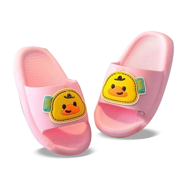 MIASHUI Cloud Slides for Kids Cartoon Shower Slippers Boys Girls Pool Shoes,Pink,6-9 Months