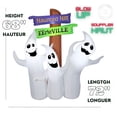 thumbnail image 2 of Halloween Inflatable Ghost Trio with Signs, 2 of 5