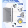 thumbnail image 3 of Fabric Bulletin Board Enclosed Wall-Mounted Display Case for Office Classroom Home x(xA), 3 of 9