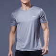 thumbnail image 4 of Men's Short Sleeve T-Shirt Quick Dry Rash Guard Athletic Running Swim Top Tee Performance Water Shirts, 4 of 7